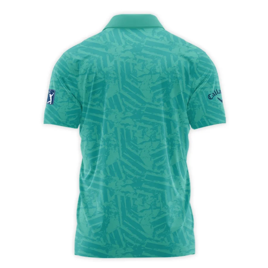 Moderate Cyan Abstract 124th U.S. Open Pinehurst Callaway Zipper Polo Shirt Style Classic