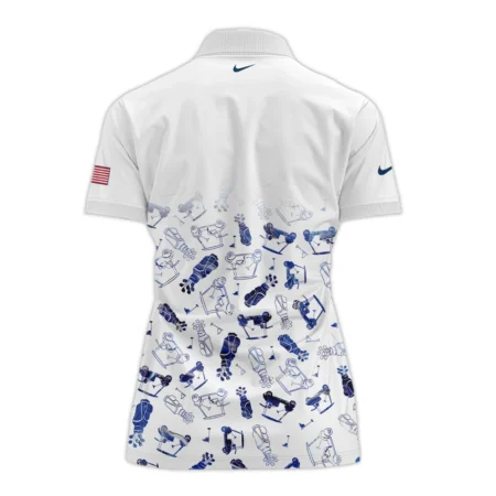 Golf Icon Abstract Pattern 79th U.S. Women’s Open Lancaster Nike Zipper Short Polo Shirt