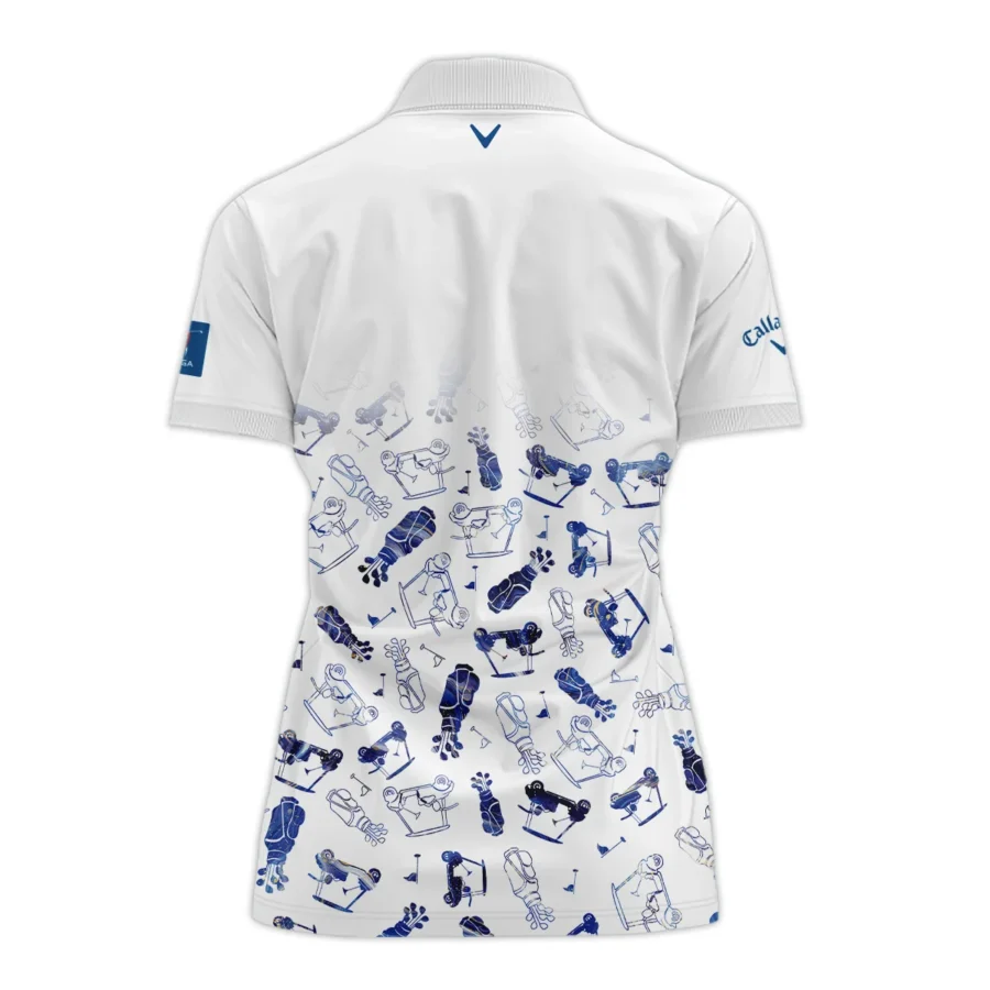 2024 KPMG Women's PGA Championship Golf Icon Abstract Callaway Zipper Short Polo Shirt