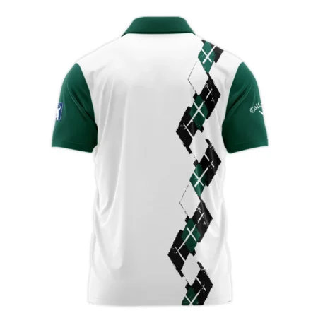 Golf Sport Pattern Green Mix Masters Tournament Callaway Zipper Polo Shirt Style Classic