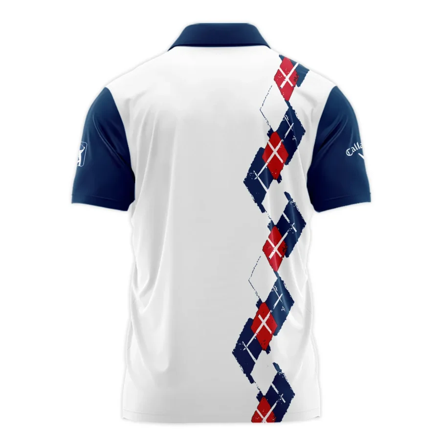 Golf Sport Pattern Blue Mix Color 124th U.S. Open Pinehurst Callaway Polo Shirt Style Classic