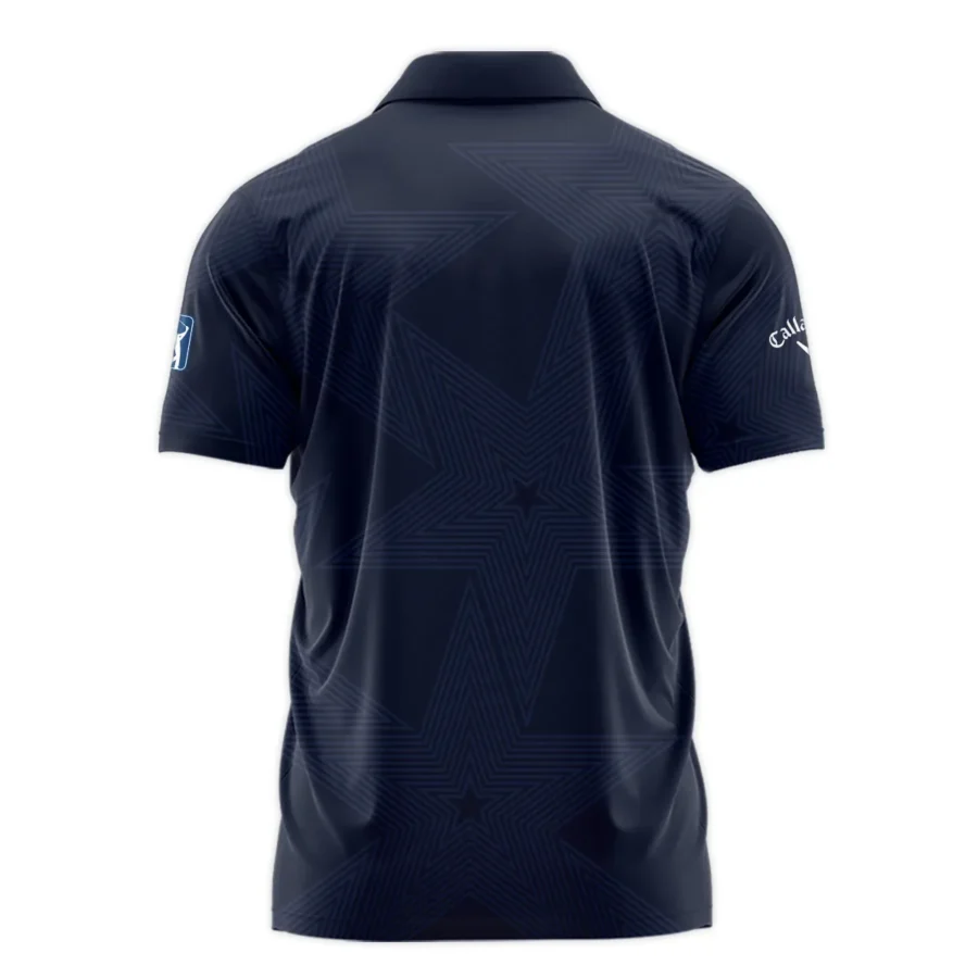 Golf Navy Color Star Pattern 2024 PGA Championship Valhalla Callaway Polo Shirt Style Classic