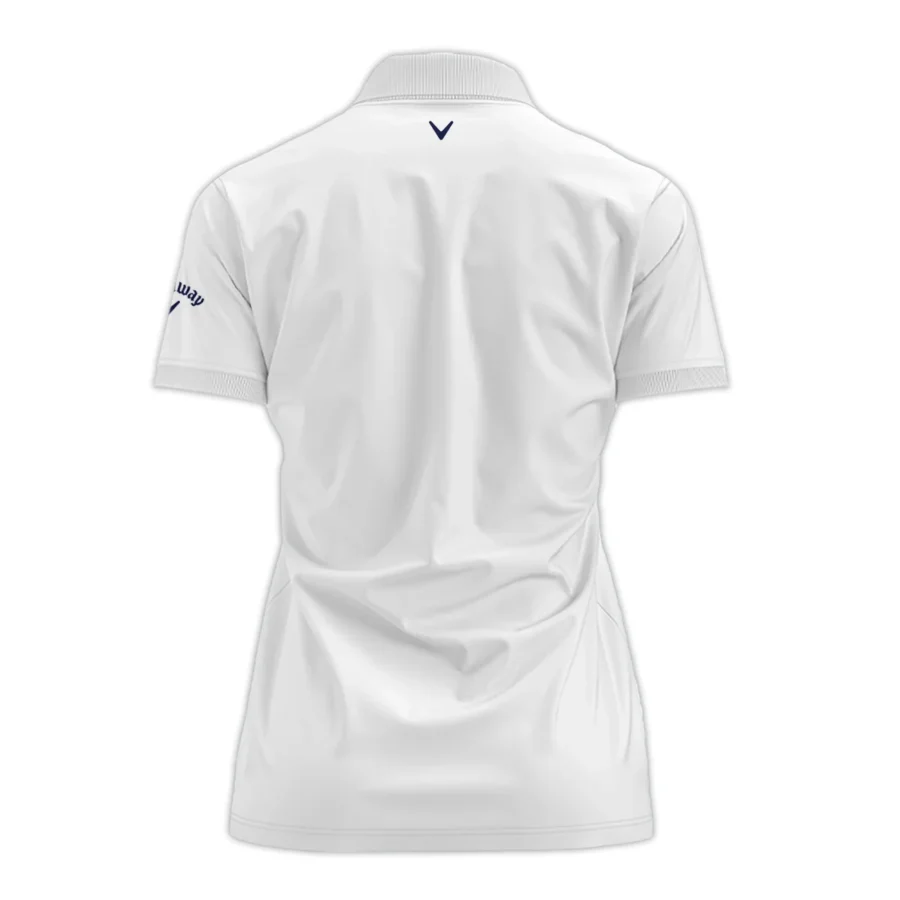 Golf American Flag White Callaway 79th U.S. Women’s Open Lancaster Zipper Short Polo Shirt