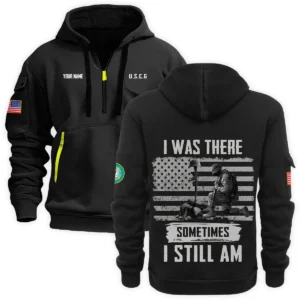 Personalized Name Color Navy Freedom Isnt Free We Fight For It U.S. Army Veteran Hoodie Half Zipper