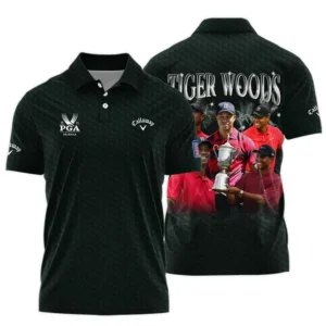 Golf Tiger Woods Fans Loves 152nd The Open Championship Callaway Zipper Polo Shirt Style Classic