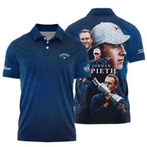 Golf Jordan Spieth Fans Loves 152nd The Open Championship Callaway Zipper Polo Shirt Style Classic