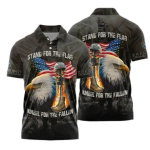 Veteran Stand For The Flag Kneel For The Fallen U.S. Marine Corps Veterans All Over Prints Unisex T-Shirt