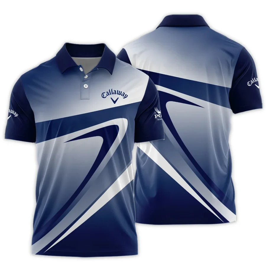 2024 PGA Championship Valhalla Dark Blue White Pattern Callaway Polo Shirt Style Classic