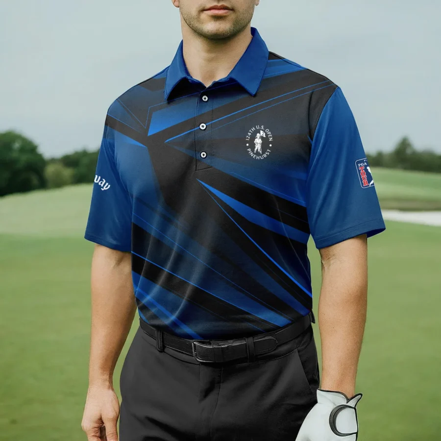 Callaway 124th U.S. Open Pinehurst Dark Blue Gradient Sublimation Polo Shirt Style Classic