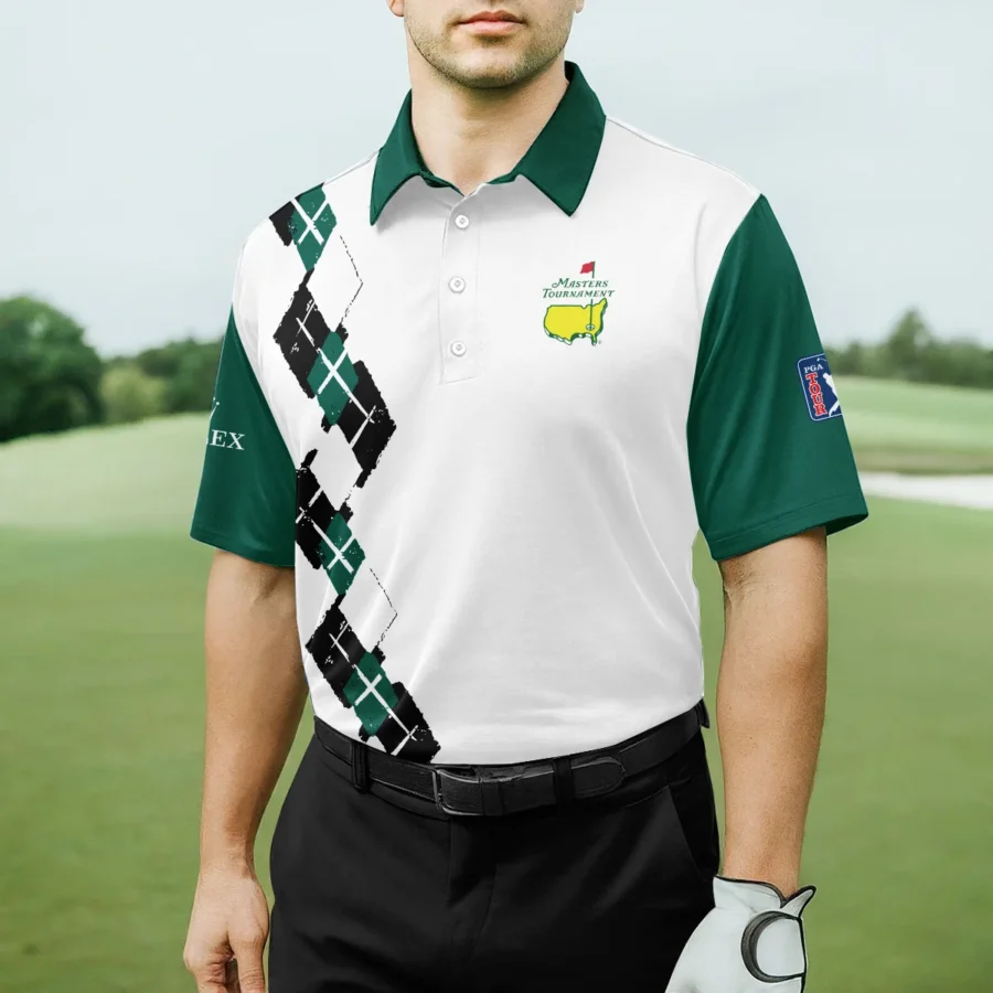 Golf Sport Pattern Green Mix Masters Tournament Rolex Polo Shirt Style Classic