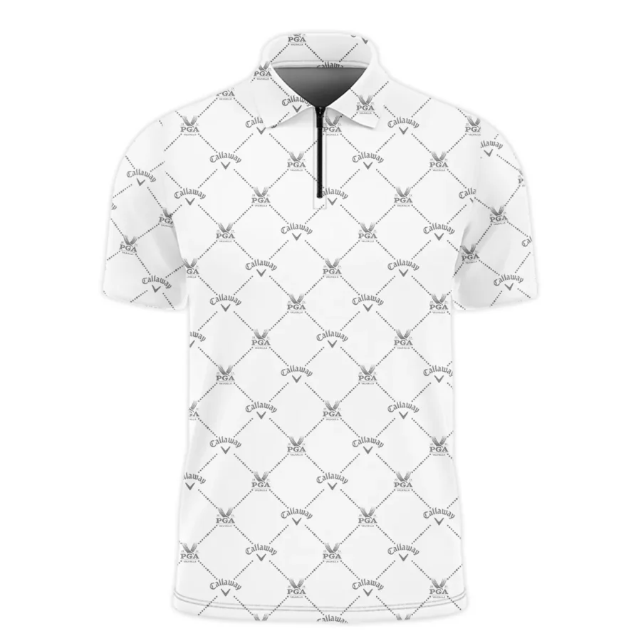 Golf Pattern 2024 PGA Championship Valhalla Callaway Zipper Polo Shirt Style Classic