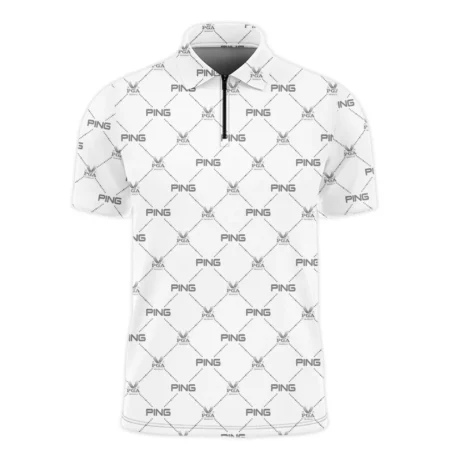 Golf Pattern 2024 PGA Championship Valhalla Ping Zipper Polo Shirt Style Classic