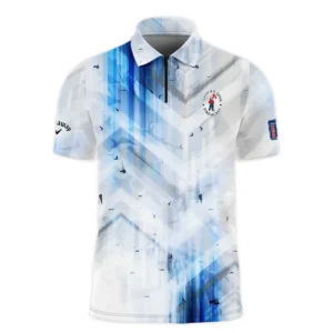 Golf Abstract Pattern 124th U.S. Open Pinehurst Callaway Long Polo Shirt Style Classic