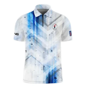 Golf Abstract Pattern 124th U.S. Open Pinehurst Ping Long Polo Shirt Style Classic