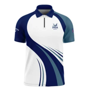 2024 PGA Championship Valhalla Golf Blue Wave Pattern Callaway Polo Shirt Style Classic Polo Shirt For Men