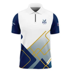 2024 PGA Championship Valhalla Blue White Yellow Line Callaway Long Polo Shirt Style Classic