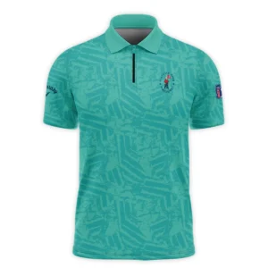 Moderate Cyan Abstract 124th U.S. Open Pinehurst Callaway Polo Shirt Style Classic