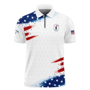 Golf Flag American Loves 124th U.S. Open Pinehurst Callaway Polo Shirt Style Classic