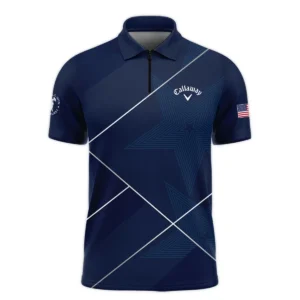 Golf Sport Pattern Blue Mix 124th U.S. Open Pinehurst Callaway Polo Shirt Style Classic