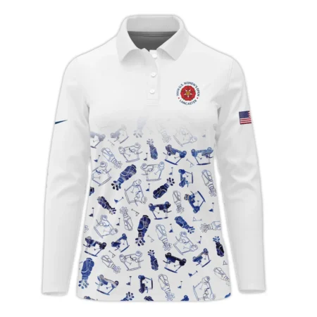 Golf Icon Abstract Pattern 79th U.S. Women’s Open Lancaster Nike Long Polo Shirt