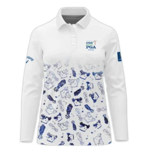 2024 KPMG Women's PGA Championship Golf Icon Abstract Callaway Zipper Long Polo Shirt