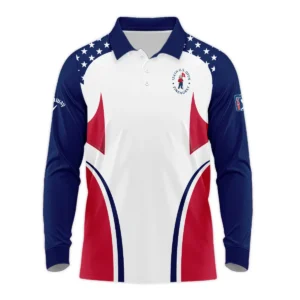 124th U.S. Open Pinehurst Callaway Stars White Dark Blue Red Line Hoodie Shirt Style Classic Hoodie Shirt