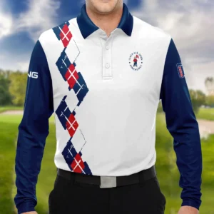 Golf Sport Pattern Blue Mix Color 124th U.S. Open Pinehurst Ping Hoodie Shirt Style Classic