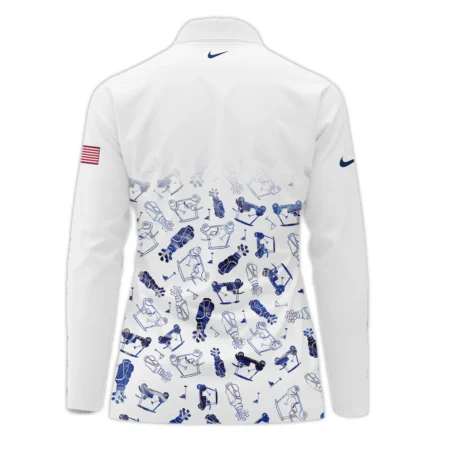 Golf Icon Abstract Pattern 79th U.S. Women’s Open Lancaster Nike Zipper Long Polo Shirt