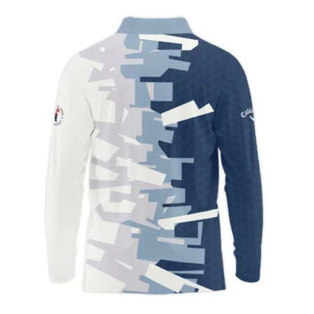 Golf Abstract Pattern 124th U.S. Open Pinehurst Callaway Long Polo Shirt Style Classic