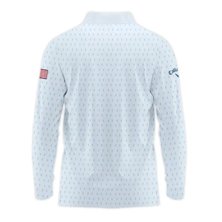 Golf Pattern Light Blue Cup 124th U.S. Open Pinehurst Callaway Long Polo Shirt Style Classic