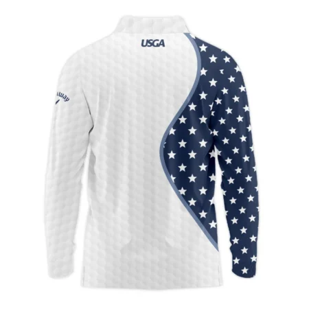 Golf Pattern Light Blue Cup 124th U.S. Open Pinehurst Callaway Long Polo Shirt Style Classic