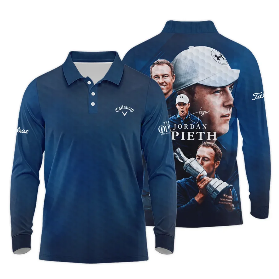 Golf Jordan Spieth Fans Loves 152nd The Open Championship Callaway Long Polo Shirt Style Classic