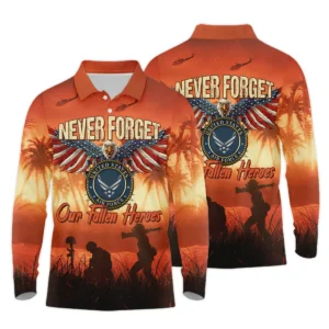 Veteran Never Forget Our Fallen Heroes U.S. Air Force Veterans All Over Prints Hoodie Shirt