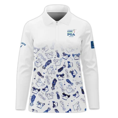 2024 KPMG Women's PGA Championship Golf Icon Abstract Callaway Zipper Long Polo Shirt