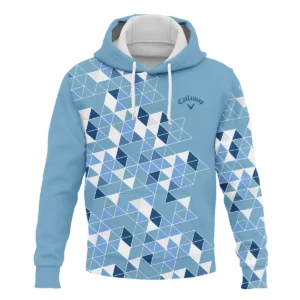 Golf Blue Geometric Mosaic Pattern 2024 PGA Championship Valhalla Callaway Zipper Hoodie Shirt Style Classic