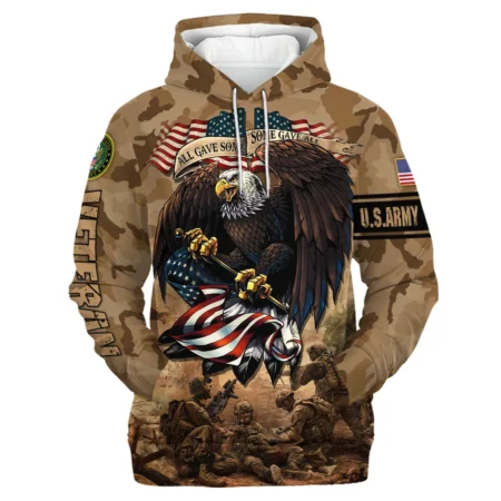 Veteran Camo Eagle All Gave Some Some Gave All U.S. Army Veterans All Over Prints Hoodie Shirt