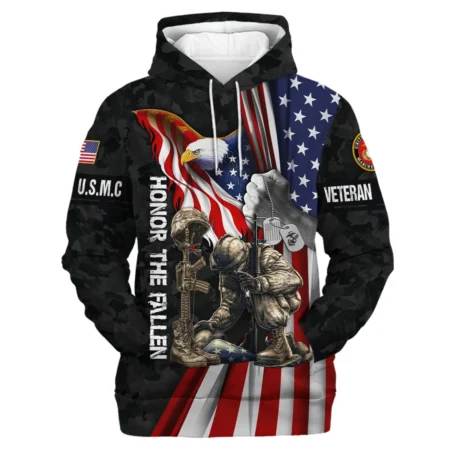 Veteran Honor The Fallen Dont You Dare Disrespect It U.S. Marine Corps Veterans All Over Prints Hoodie Shirt