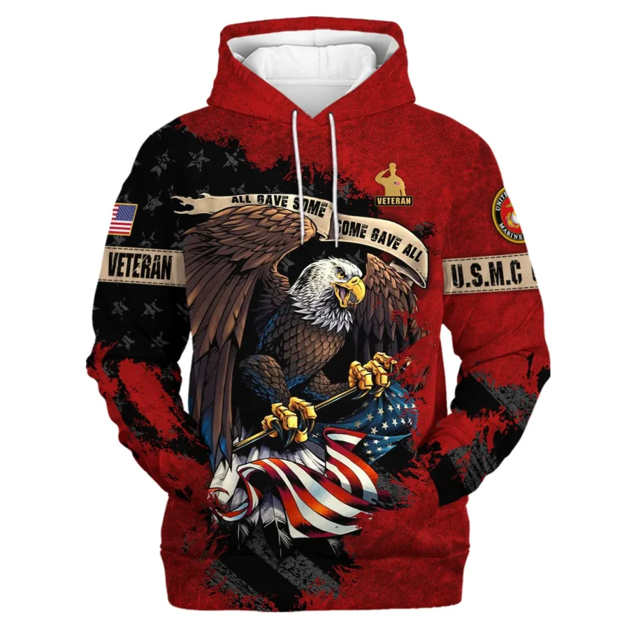 Veteran All Gave Some Some Gave All U.S. Marine Corps Veterans All Over Prints Hoodie Shirt