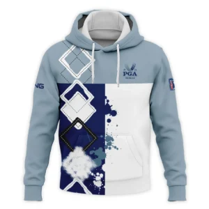 2024 PGA Championship Valhalla Ping Blue White Brush Line Zipper Hoodie Shirt Style Classic Zipper Hoodie Shirt