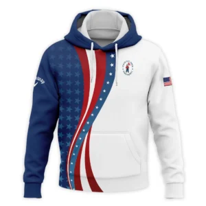 124th U.S. Open Pinehurst Blue Gradient Red White Star Callaway Zipper Hoodie Shirt Style Classic