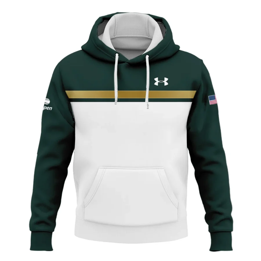 Under Armour US Open Tennis Champions Dark Green Yellow White Hoodie Shirt Style Classic Hoodie Shirt