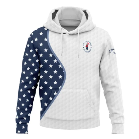 Golf Pattern Light Blue Cup 124th U.S. Open Pinehurst Callaway Hoodie Shirt Style Classic