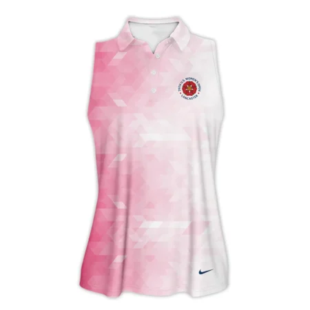 Nike 79th U.S. Women’s Open Lancaster Pink Abstract Background Sleeveless Polo Shirt
