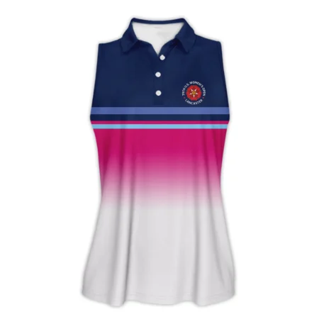 Dark Blue Pink White Line Callaway 79th U.S. Women’s Open Lancaster Sleeveless Polo Shirt