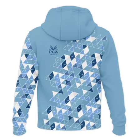 Golf Blue Geometric Mosaic Pattern 2024 PGA Championship Valhalla Callaway Hoodie Shirt Style Classic