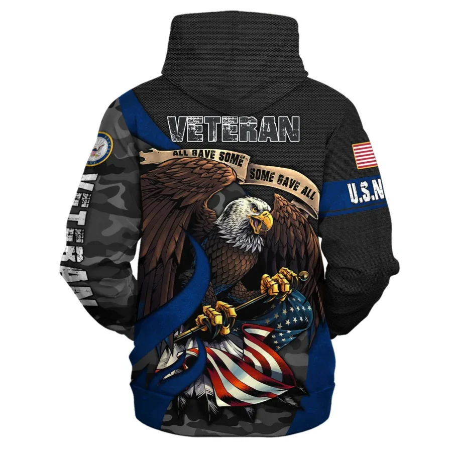 All Gave Some Some Gave All Veteran Eagle Flag U.S. Navy Veterans All Over Prints Hoodie Shirt