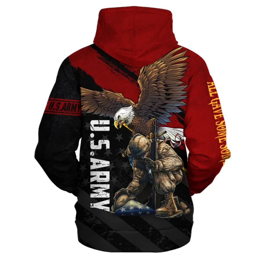 Veteran Eagle All Gave Some Some Gave All U.S. Army Veterans All Over Prints Zipper Hoodie Shirt