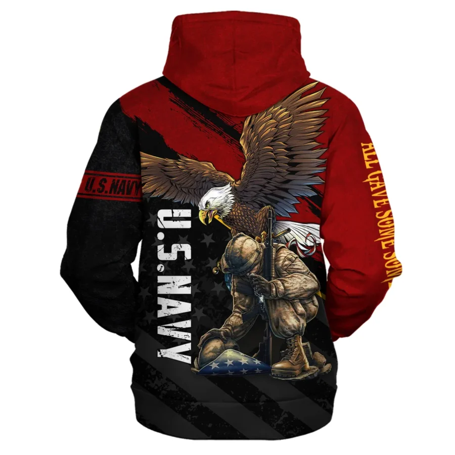 Veteran Eagle All Gave Some Some Gave All U.S. Navy Veterans All Over Prints Hoodie Shirt