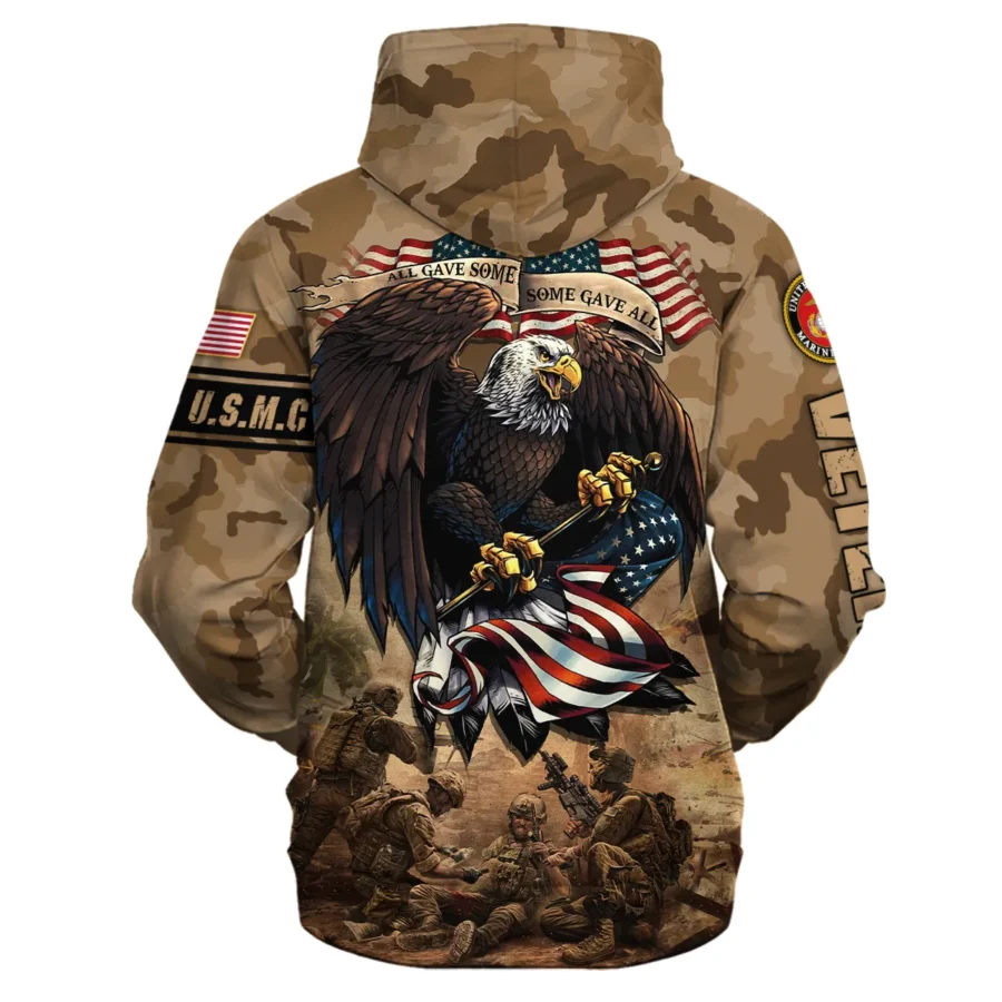 Veteran Camo Eagle All Gave Some Some Gave All U.S. Marine Corps Veterans All Over Prints Hoodie Shirt