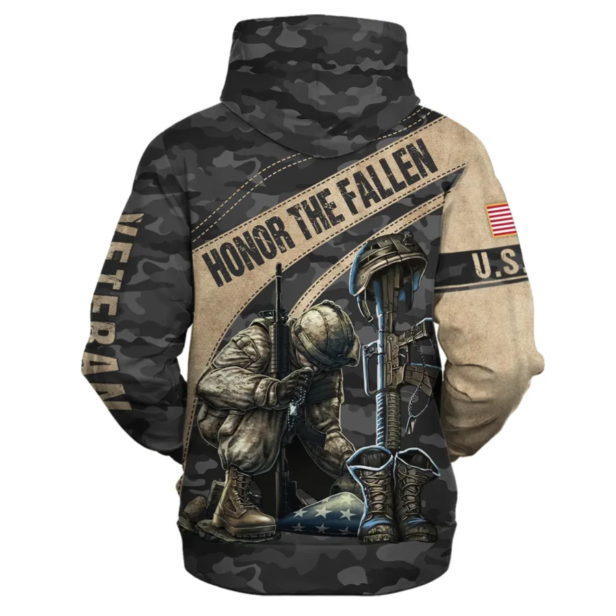 Veteran Camo Honor The Fallen U.S. Coast Guard Veterans All Over Prints Hoodie Shirt